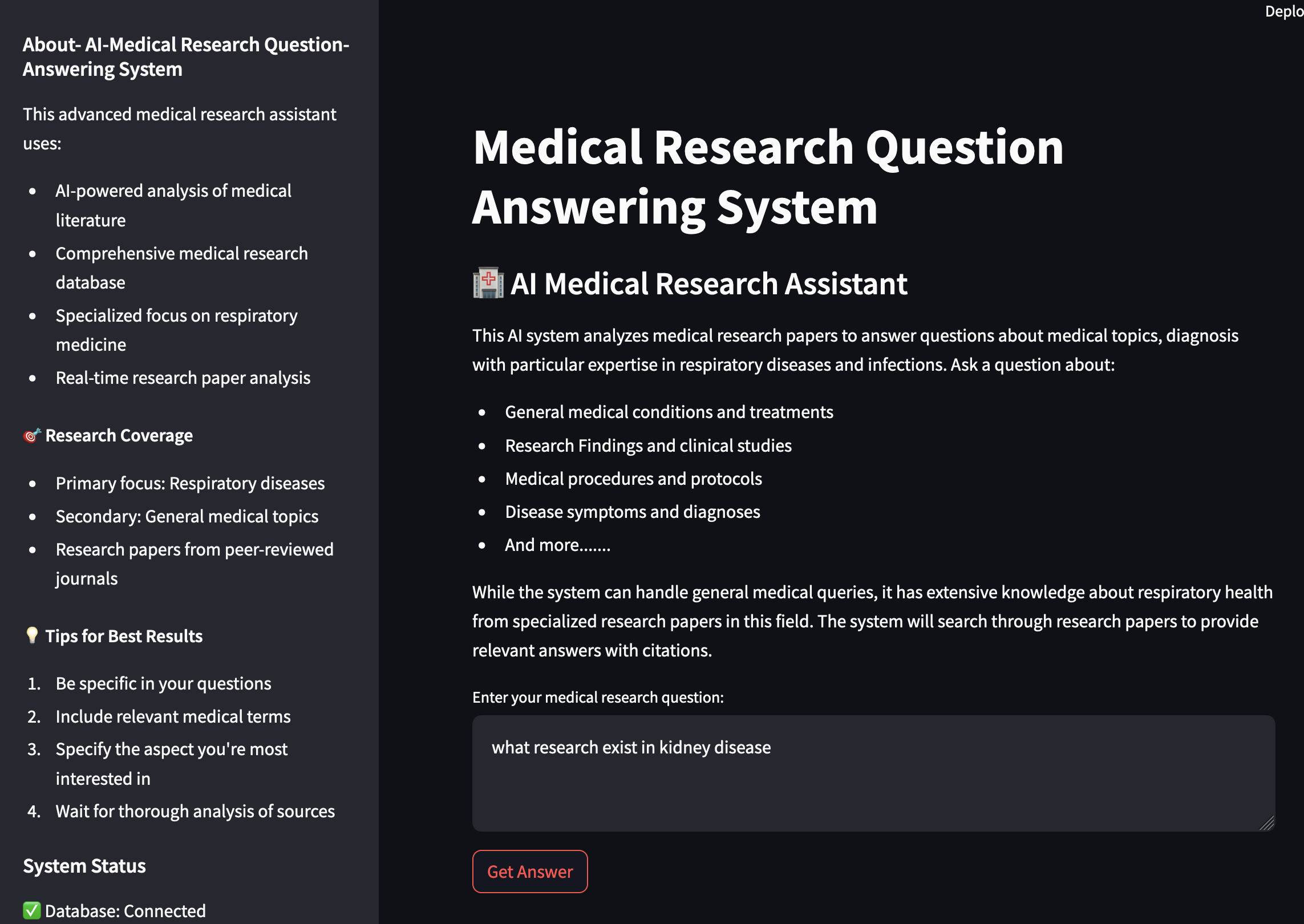 AI Medical Research Assistant